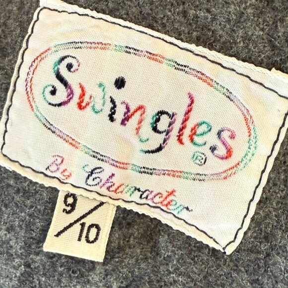 Vintage: Swingles by Character Gray Blazer Size 9/10 - Picture 2 of 8